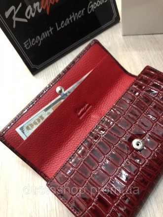 Женский кожаный лаковый кошелек от фирмы KARYA.
KARYA один из известных брендов . . фото 6