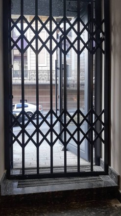 Раздвижные металлические решетки на окна, двери, балконы, витрины магазинов под . . фото 10