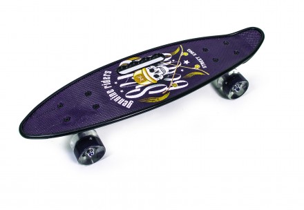 Пенниборд Penny Board Print STREET KING с ручкой Черный (1475645295). Прилуки. фото 1 Пенниборд Penny Board Print STREET KING с ручкой Черный (1475645295). Прилуки. фото 1