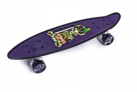 Пенниборд Penny Board Print Pirate с ручкой (1804264360). Прилуки. фото 1 Пенниборд Penny Board Print Pirate с ручкой (1804264360). Прилуки. фото 1