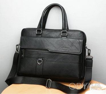 Стильный мужской деловой портфель для документов формат А4 мужская сумка для пла. . фото 1