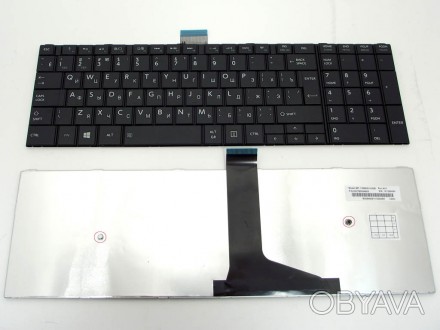 Новая клавиатура для ноутбука Toshiba C50 C50D C55 
 черного цвета, с rus буквам. . фото 1