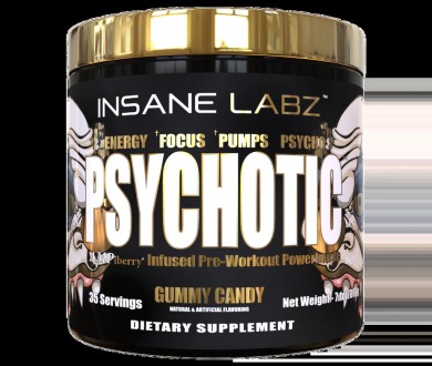 Предтренировочный комплекс Insane Labz Psychotic GOLD 35 sev. 204 g Желейные кон. Киев. фото 1 Предтренировочный комплекс Insane Labz Psychotic GOLD 35 sev. 204 g Желейные кон. Киев. фото 1