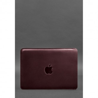 Шкіряний чохол для MacBook 13 дюйм Бордовий Crazy Horse. Київ. фото 1 Шкіряний чохол для MacBook 13 дюйм Бордовий Crazy Horse. Київ. фото 1