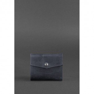 Шкіряний гаманець 2.1 cиний Crazy Horse. Київ. фото 1