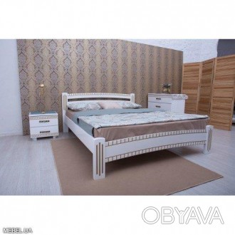 Ліжко Мілана люкс біла 160х200 Олімп Характеристика:Ширина: 160 см;Довжина: 200 . . фото 1