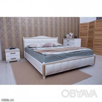 Ліжко Прованс+ 160х200 біла Олімп Колір: біла;Матеріал: масив бука + МДФ шпониро. . фото 1