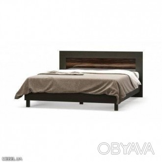 Кровать 160 Ева макасар Мебель Сервис Характеристика:Высота: 90 см;Длина: 204,4 . . фото 1