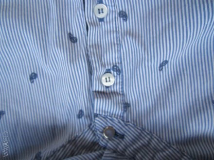 Рубашка  в  полоску, р.М, Испания, Zara.
Ткань немного тянется ( с  эластаном) . . фото 4