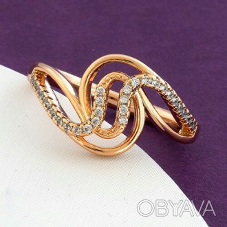 Оригинальное позолоченное женское кольцо. Медицинское золото
Бренд: Xuping
Основ. . фото 1