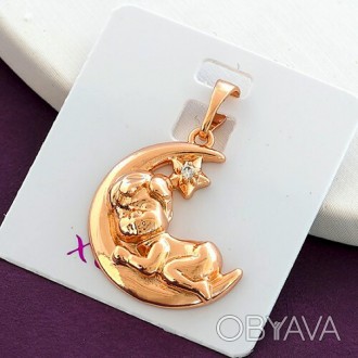 Красивый и нежный кулончик из медицинского золота Xuping 
Материал : гипоаллерге. . фото 1