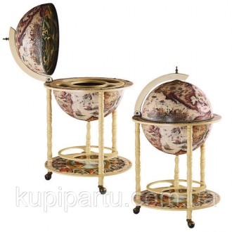 Глобус бар напольный Карта мира слоновая кость сфера 45 см Гранд Презент 45001W. Киев. фото 1