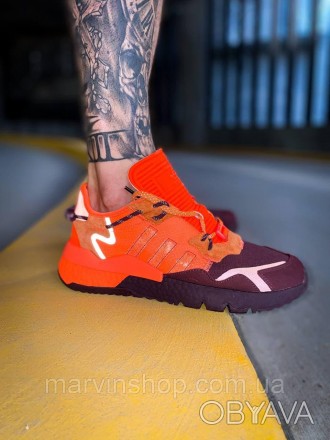 Кроссовки мужские оранжевые Adidas Nite Jogger 
Мужские кроссовки Адидас Найт Дж. . фото 1