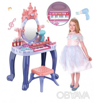 Детское игровое трюмо " Beautiful Girl " королевский замок со стульчиком Волшебн. . фото 1