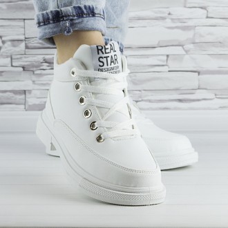 Ботинки женские белые демисезонные эко кожа на шнурках b-521
Цвет: белый
Сезон: . . фото 3