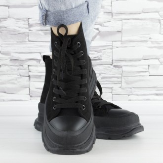 Ботинки женские черные демисезонные на шнурках эко замша (b-530)
Цвет: черный
Ма. . фото 3