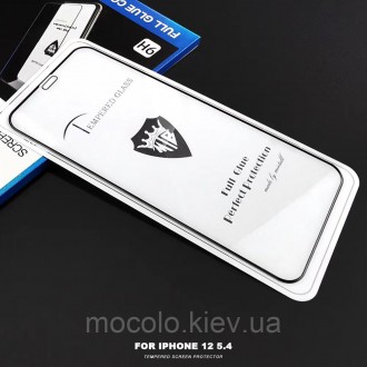 Защитное Full glue стекло для iPhone 12/12 Pro с полной клеевой основой.
 
Основ. . фото 8