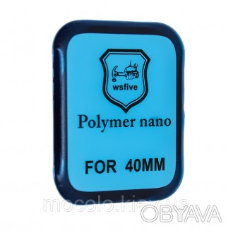 Защитная Polymer Nano Film 3D пленка для Apple Watch 40mm Series 1/2/3 с полной . . фото 1