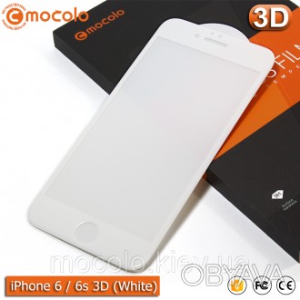 Защитное 3D стекло Mocolo 9H для iPhone 6/6s на весь экран (White).
 
Основные х. . фото 1