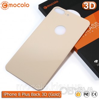 Защитное 3D стекло Mocolo 9H для задней крышки iPhone 8 Plus на весь экран (Gold. . фото 1