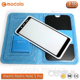 Защитное 2.5D Full Glue стекло Mocolo 9H для Xiaomi Redmi Note 5 Pro с полной кл. . фото 1
