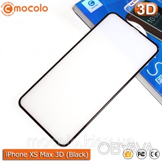 Захисне 3D скло Mocolo 9H для iPhone XS Max на весь екран (Black).
 
Основні хар. . фото 1