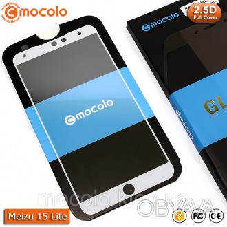 Защитное 2.5D стекло Mocolo 9H для Meizu 15 Lite (M15) на весь экран (White).
 
. . фото 1