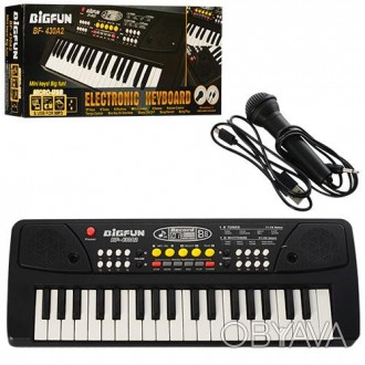 Синтезатор BF-430A2 37 клавиш,микрофон,USBшнур,mp3,запись,Demo,на бат,в кор-ке,4. . фото 1