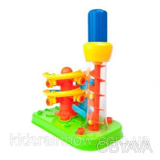Конструктор Edu-Toys Горка-спираль с инструментами позволяет малышам собрать гор. . фото 1