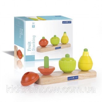 Пірамідка-сортер Guidecraft Manipulatives Фрукти (G6732). Київ. фото 1 Пірамідка-сортер Guidecraft Manipulatives Фрукти (G6732). Київ. фото 1