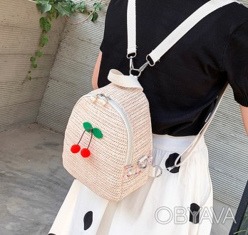 
Женский соломенный мини рюкзак
Характеристики:
2 в 1 - рюкзачок-сумочка (за сче. . фото 1