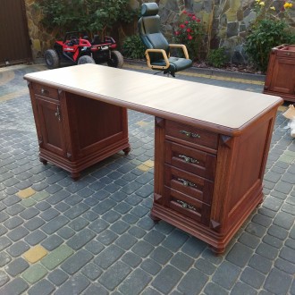 Новий дубовий стіл в кабінет (в наявності 3 штуки).
Столешня 180*70 см., товщин. . фото 4
