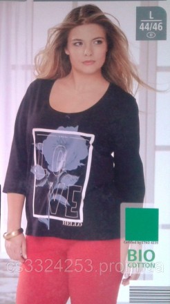 Лонгслив, футболка,
реглан большого размера
женская хлопковая от немецкого бренд. . фото 2