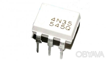  Оптопара с транзисторным выходом 4N35 DIP-6. Каждая оптопара состоит из инфракр. . фото 1