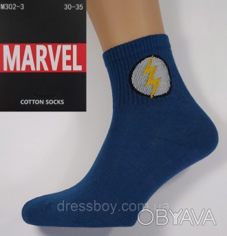 Яркие модные носки с Флешем производства "Marvel". Демисезонная модель отличного. . фото 1