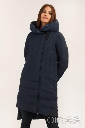 Длинная стеганая куртка демисезонная от финского бренда Finn Flare. Оптимально п. . фото 1