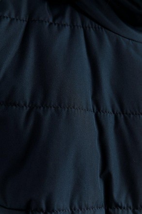 Длинная куртка женская Finn Flare демисезонная темно-синяя. Застежка на молнию, . . фото 6