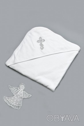 Махровое полотенце на крестины для новорожденных
Крыжма из мягкой махры замечате. . фото 1