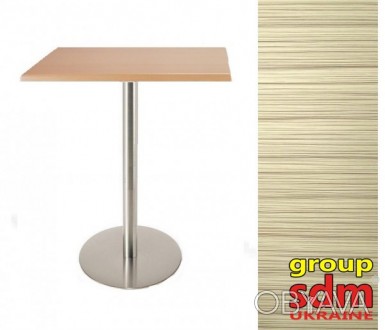  Обеденный стол, квадратный, столешница из HPL материала, размер 80 * 80 см, тол. . фото 1