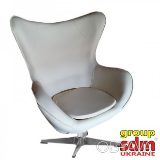  Кресло дизайнерское, копия EGG, материал искусственная кожа, механизм наклона с. . фото 1
