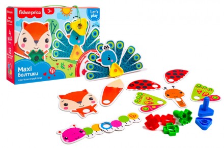 Гра-конструктор Fisher Price Maxi-болтики VT2905-23 Vladi Toys. Івано-Франківськ. фото 1 Гра-конструктор Fisher Price Maxi-болтики VT2905-23 Vladi Toys. Івано-Франківськ. фото 1