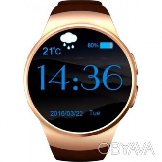 Описание Умных часов Smart Watch Kingwear KW18 6951, золото
Умные часы Smart Wat. . фото 1