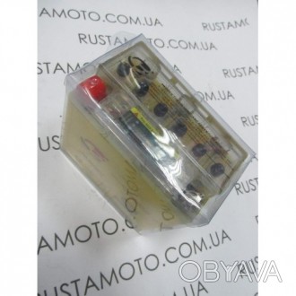 Аккумулятор "Cycle Battery" 9А Гелевый желтый/красный ВЫСОКИЙ УЗКИЙ 13. . фото 1