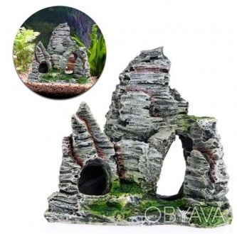 
Декор для аквариума, скала с пещерой
Размеры: 11,5 см x 10,8 см
Такой декор доп. . фото 1