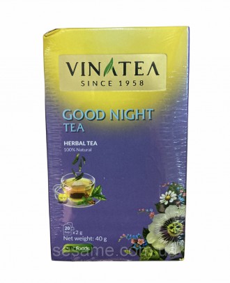Травяной натуральный чай для сна VinaTea Good Night 20*2g 
Чай Good Night Vinate. . фото 6