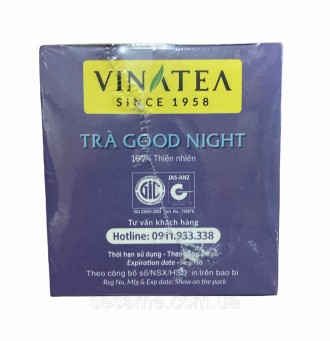 Травяной натуральный чай для сна VinaTea Good Night 20*2g 
Чай Good Night Vinate. . фото 8