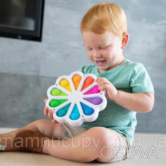 Игрушка тактильная Цветные лепестки Fat Brain Toys dimpl digits создана для дете. . фото 1