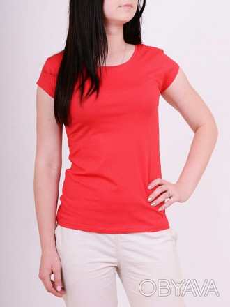 Женская однотонная футболка с коротким рукавом.
Размер: 42,44,46.
Цвета: есть ра. . фото 1