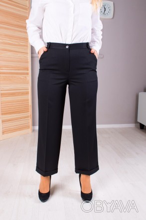 Жіночі класичні штани кюлоти. Тканина — габардин.
Розміри: 44, 46, 48, 50, 52, 5. . фото 1