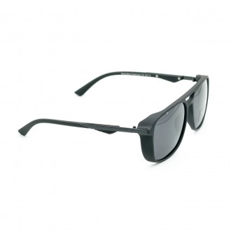  Поляризационные очки с черной матовой оправой и боковыми шторками - идеальное с. . фото 6